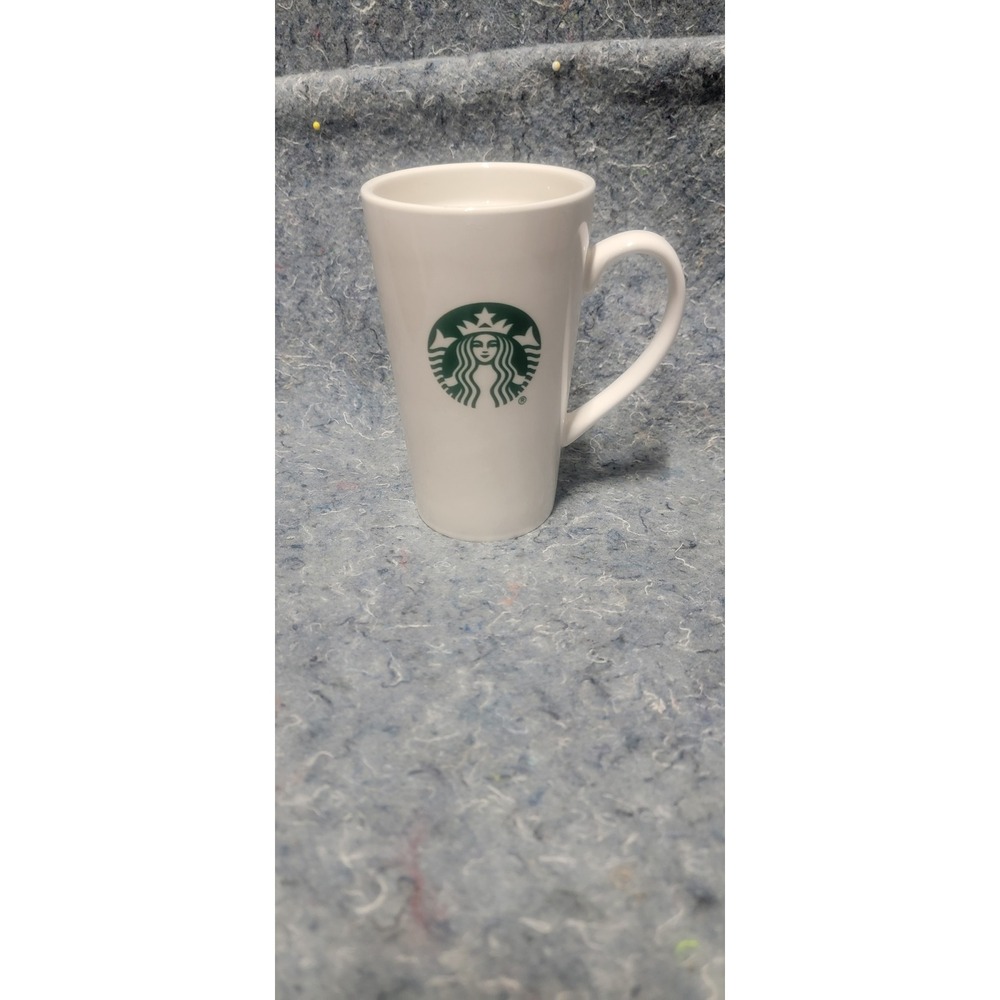 Starbucks White Mermaid Logo Tall Coffee Tea Mug 14oz
